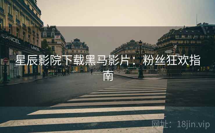 星辰影院下载黑马影片：粉丝狂欢指南