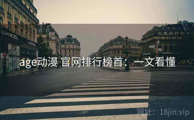 age动漫 官网排行榜首：一文看懂